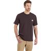 Non applicabile Maglietta Carhartt K87 Pocket seppia scura taglia XL