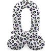 Folat 64740 Palloncino di alluminio Numero con Base Figura 0 Bright Panther Bianco Nero 41 cm - decorazione palloncino per compleanno, anniversario, non è necessario l'elio