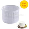 Dck Group 100 PEZZI Fuscella Fuscelle Forma Ricottiera Ricotta Formaggio 500 GR Fustella S