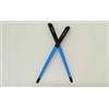 Oakley 8037 3226 8041 Crosslink - Aste di Ricambio Nero Opaco/Blu Cielo - 135 mm