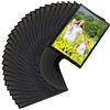 Sooyee Confezione da 30 cornici magnetiche per frigorifero, 10 x 15 cm, cornice magnetica per frigorifero (nero)