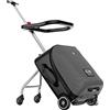 LemoHome Bagaglio espandibile con ruote girevoli, grandi valigie con design a seggiolino per bambini, bagaglio rigido per donne e uomini, 50,8 cm, bagaglio da trasporto rigido da viaggio, Nero,