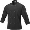 Mercer Culinary M60010BKL Millennia - Giacca da cucina da uomo, con bottoni tradizionali, taglia L, colore: Nero