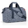 reisenthel allrounder L - Borsa da Medico Multifunzione per Viaggio, Lavoro e Tempo Libero, Multitasche con Tracolla Rimovibile, Tessuto Idrorepellente, 30 L, Fantasia Signature Navy