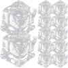 50 Pcs Cubetti Di Ghiaccio Acrilico Artificiale Finti Cubetto Riutilizzabile