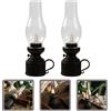 2 Pcs Lampada Kerosene Cherosene Lanterna Spazio Per Le Luci Delle Vacanze