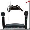 KIT RICEVITORE WIRELESS DECODER CON 2 MICROFONI AT-306 KARAOKE CONFERENZE CANTO