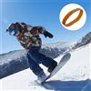 1 set per freni da sci elastici di sicurezza in gomma per snowboard