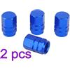 4pcs Auto Alluminio Pullo Polvere Copertura Ugello ( ) Pialli della bici da bici
