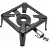 PAPILLON FORNELLONE FORNELLO A GAS IN ACCIAIO 4 PIEDI BRUCIATORE GHISA CAMPEGGIO 30X30 cm