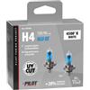LAMPA Coppia Lampade Alogene H4 12V 100/90W 4500K Lampadine Auto Moto +20% Luce C58185