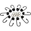 Lampa Set 10 Ganci + Morsetti Ø8mm in Acciaio Antigraffio per Corde Elastiche - C60252