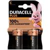 Duracell batterie pile DURACELL PLUS 100% C mezzatorcia - Blister 2 pz - C2