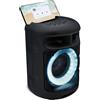 Metronic Altoparlante Metronic® 477189 -Cassa Bluetooth Drum 10W LED + supporto cellulare