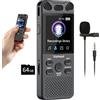 Vormooi 80GB Registratore Vocale Digitale 110 ore Registratore Audio Professionale