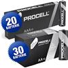 Duracell Batterie PROCELL, 30 Stilo AA CONSTANT 1,5V LR06 + 20 mini Stilo AAA 1,5V LR03