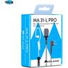 Midland MA 31-L PRO Auricolare Pneumatico Trasparente con Microfono 2 Pin C1497