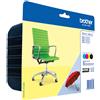 Brother LC-229 LC-225 ORIGINALE CARTUCCIA MULTIPACK BK C M Y 2400/1200 pagine