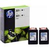 HP Multipack 2 Cartucce Originali HP 301 XL D8J45AE Bk