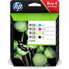 HP Multipack 4 Cartucce Originali HP 3YP34AE 912 XL BK C M Y XL