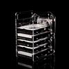 1 Set Disco rigido trasparente Rack da 3,5 pollici Multi-Layer Disk Disk Hard