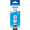Epson FLACONE RICARICA INCHIOSTRO CARTUCCIA ORIGINALE EPSON ECOTANK 114 CIANO