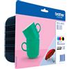 Brother LC-227 LC-225 ORIGINALE CARTUCCIA MULTIPACK BK C M Y 1200 pagine