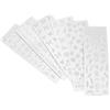 6pcs Manicure Stencil Stencil Nail Art Stamping Templates Nail Polish Stampanti