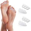 Raddrizza Dita Piedi x4 Cuscinetti Sollievo Separa Dita Incrociate Corregge Dita