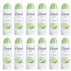 Dove 12pz DOVE GO FRESH CETRIOLO E TE VERDE deodorante corpo spray 250ml MAXI FORMATO