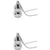 Collana con ciondolo a forma di contenitore per denti da latte e lanugine,
