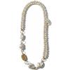 Passionedele Collana Donna PassioneDele Lunga 60cm Perle Barocche Coltivate Elementi Dorati