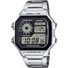 Casio Orologio CASIO AE-1200WHD-1AVEF Acciaio Chrono Sveglia Sub 100mt VINTAGE
