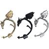 3pcs Retro Vintage Punk Flying Dragon Earring Wrap Clip Orecchini auricolari
