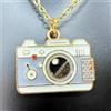 Vintajewels By Vintagevole COLLANA DORATA CON CIONDOLO FOTOCAMERA VINTAGE GIOIELLO DONNA MODA BIGIOTTERIA