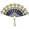 Spilla fan cinesi Spilla classica fan cinese Spilla a forma di ventaglio con