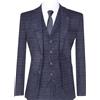 TruClothing.com Uomo Blu Quadri 3 Pezzi Tweed Abito Peaky Blinders 1920s Gatsby Fatto su Misura