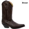 Grinders Carolina Marrone Coccodrillo Uomo Western Cowboy Stivali