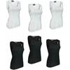 Kappa 3 CANOTTE DONNA KAPPA SPALLA LARGA MAGLIETTA SLIM FIT COTONE ELASTICIZZATO