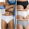 sloggi 6 SLIP UOMO SLOGGI BASIC MIDI BIANCO-NERO-GRIGIO TAGLIE 3-4-5-6-7-8