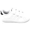 Adidas Advantage scarpa bianco nero a strappo modello IH8122 per bambini
