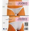 JADEA 6 SLIP TANGA DONNA JADEA ART. 507 COTONE ELASTICIZZATO TAGLIE 2-3-4 BIANCO-NERO