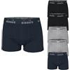 Diadora 6 boxer mutande uomo diadora art. 5035 in cotone bielastico soft taglie 4-5-6-7