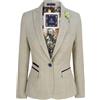 House of Cavani Giacca Vintage In Tweed Di Lana Crema Per Donna - House Of Cavani