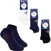 LANCETTI 6 PAIA MINI CALZE FANTASMINI LANCETTI ART. 018 UOMO DONNA TRASPIRANTE CON LOGO