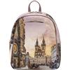 YNot zaino da donna backpack stampa ASTRO CLOCK linea Yesbag art YES579F6