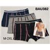 Baci & Abbracci 6 BOXER UOMO BACI & ABBRACCI BAU382 IN COTONE ELASTICIZZATO COLORATO LOGATO