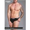 PYREX 3 SLIP UOMO PYREX ART. PS1006 IN COTONE ELASTICIZZATO CON ELASTICO CON LOGO