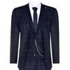TruClothing.com Uomo 3 Pezzi Lana Abito Blu Navy Tweed Quadri Peaky Blinders 1920 Gatsby Formale