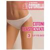 COTONELLA 6 SLIP DONNA COTONELLA ART 3165 A VITA BASSA IN COTONE ELASTICIZZATO BIANCO NERO